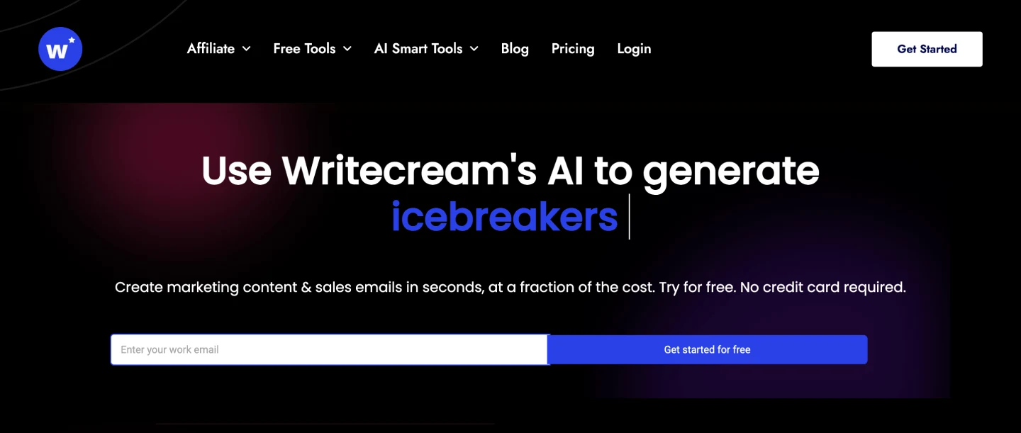 writecream screenshot