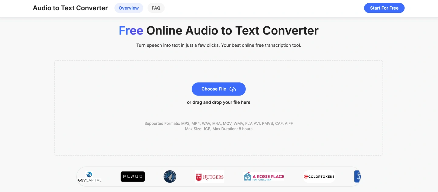 nearhub audio to text conventer