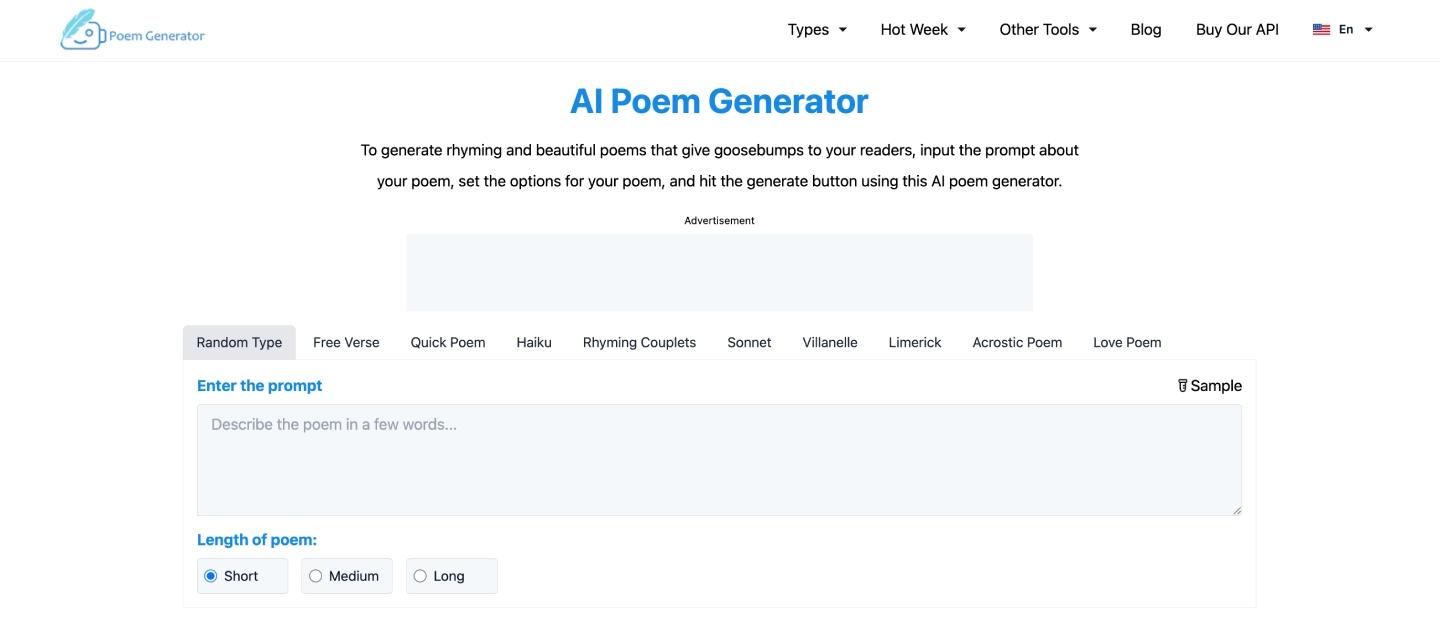 poem generator.io