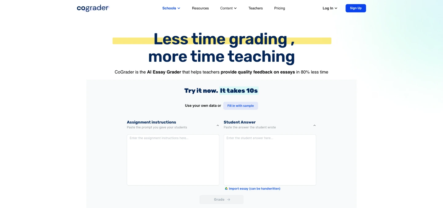 cograder essay grader