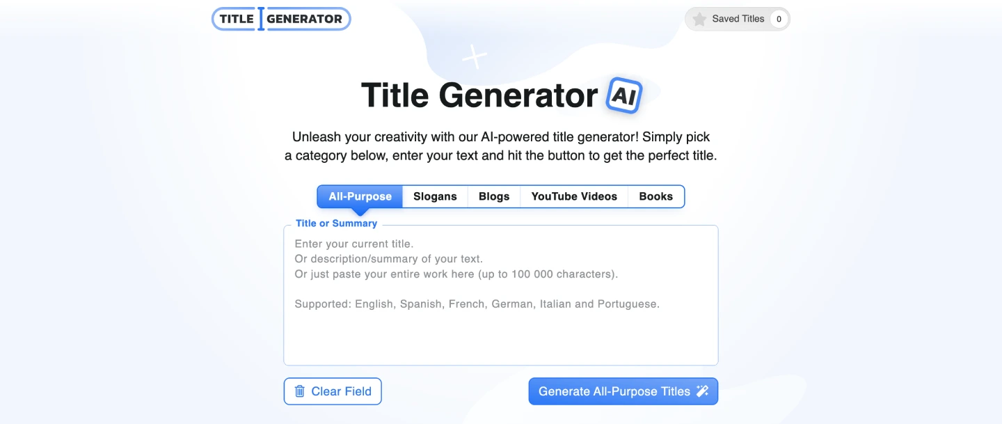 title generator