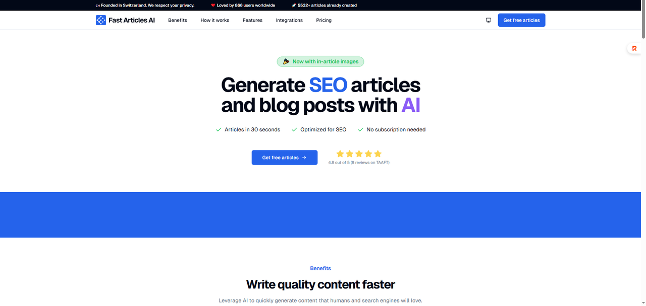 fast articles ai