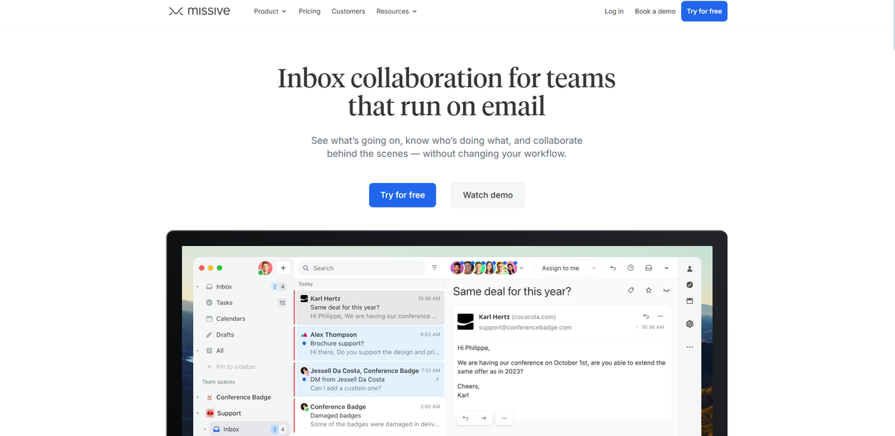 missive ai email assistant