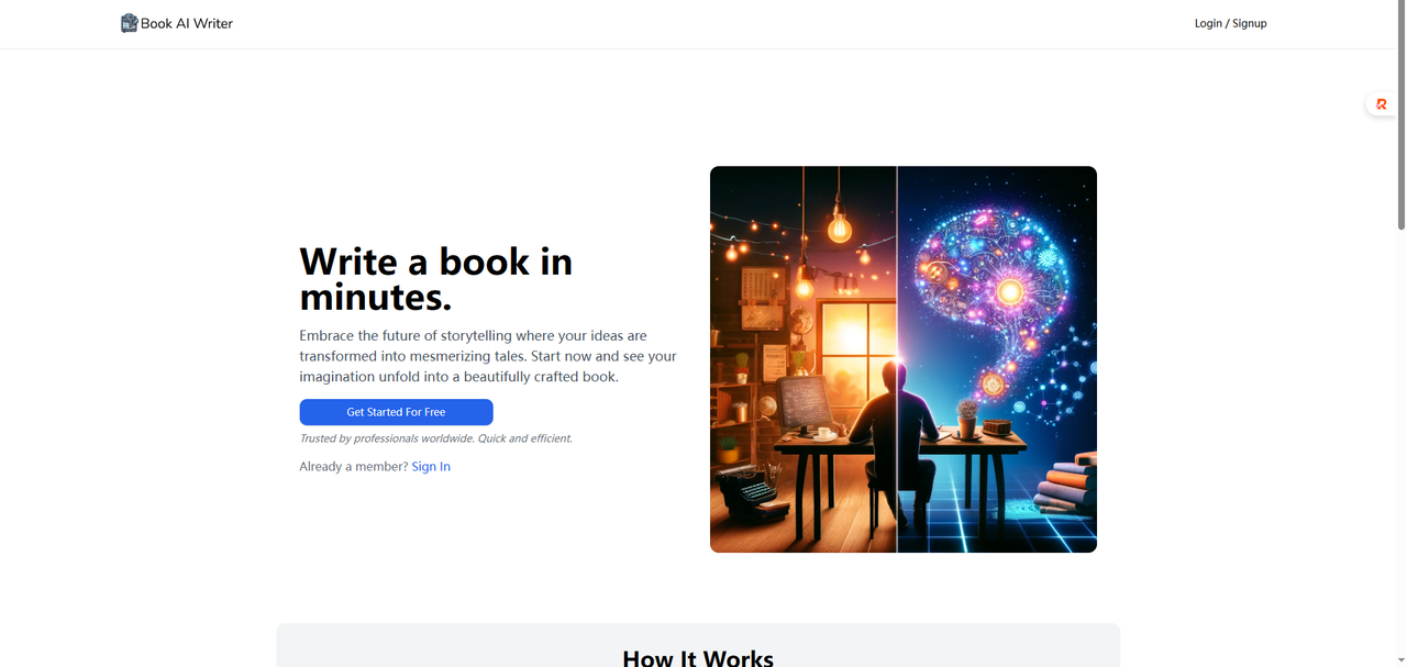 book ai writer