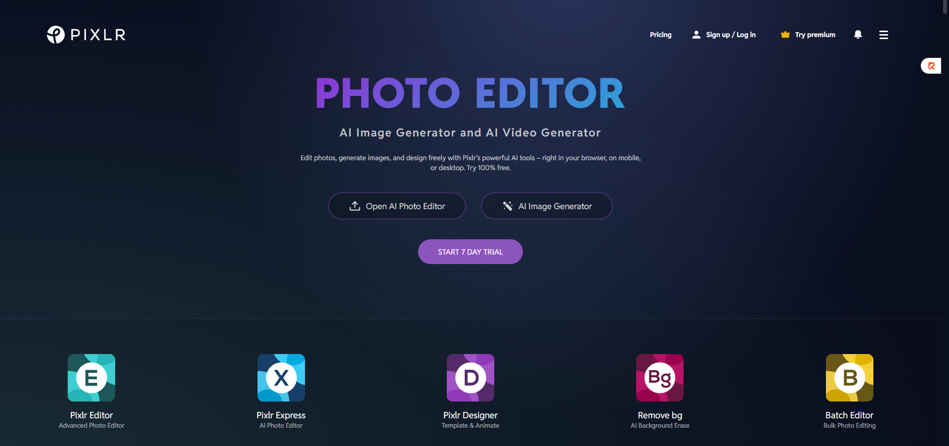 pixlr ai editor