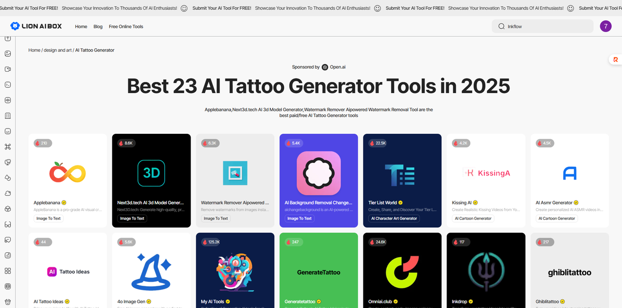 ai tattoo generator lion ai box