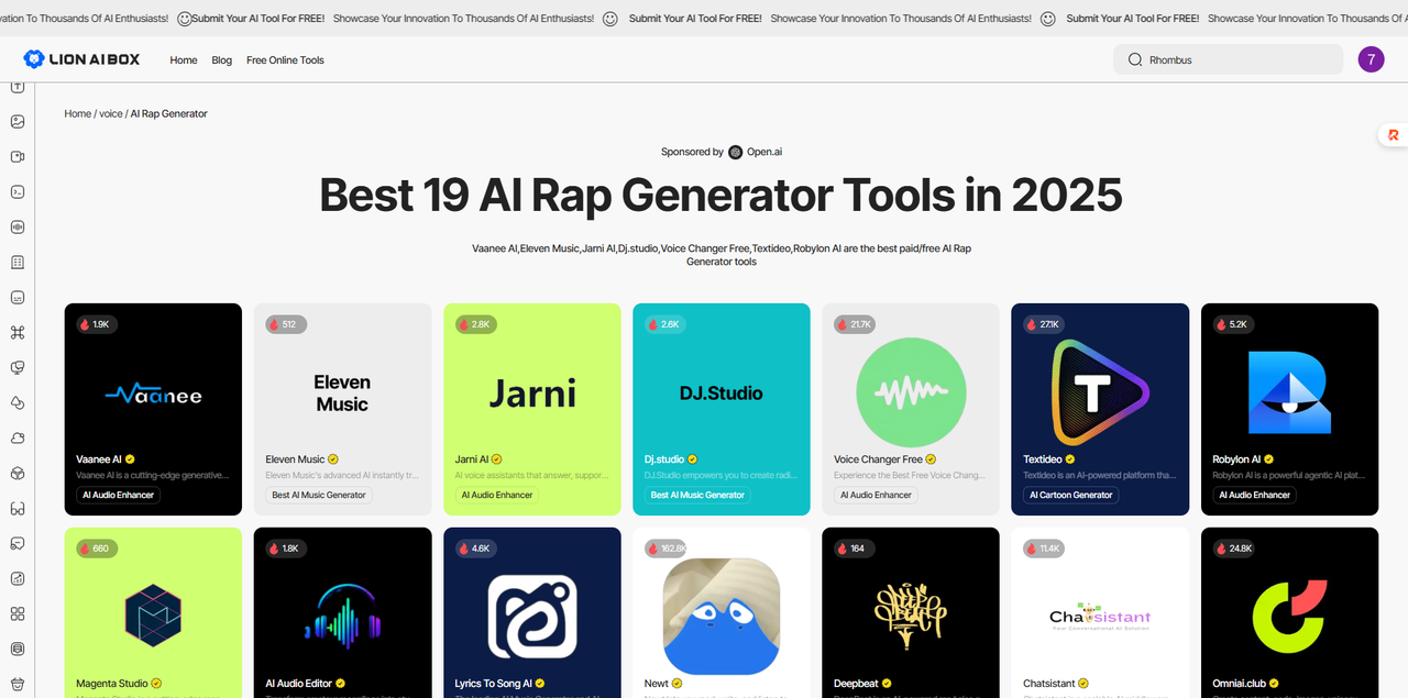 ai rap generator tools