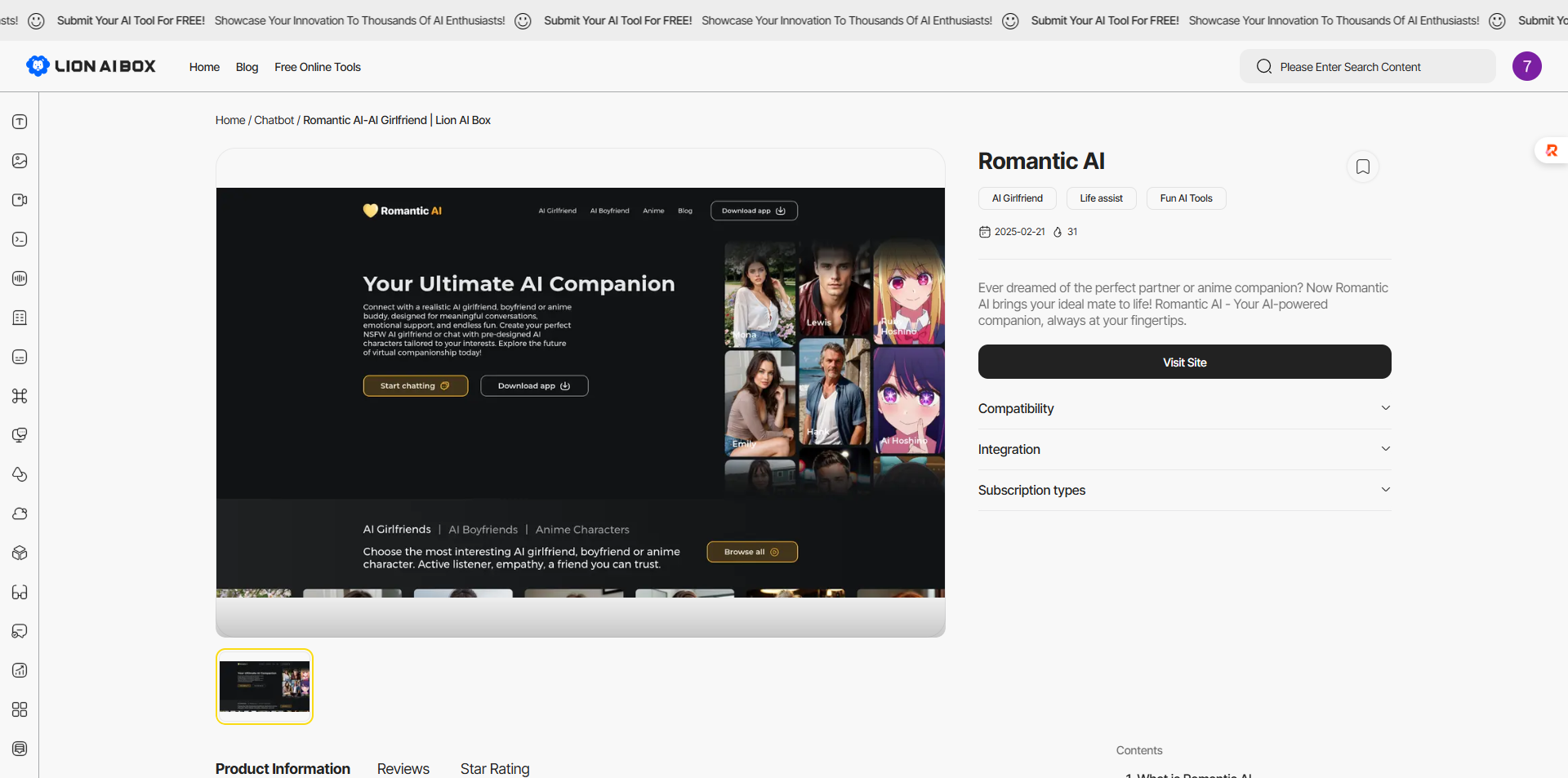 romantic ai