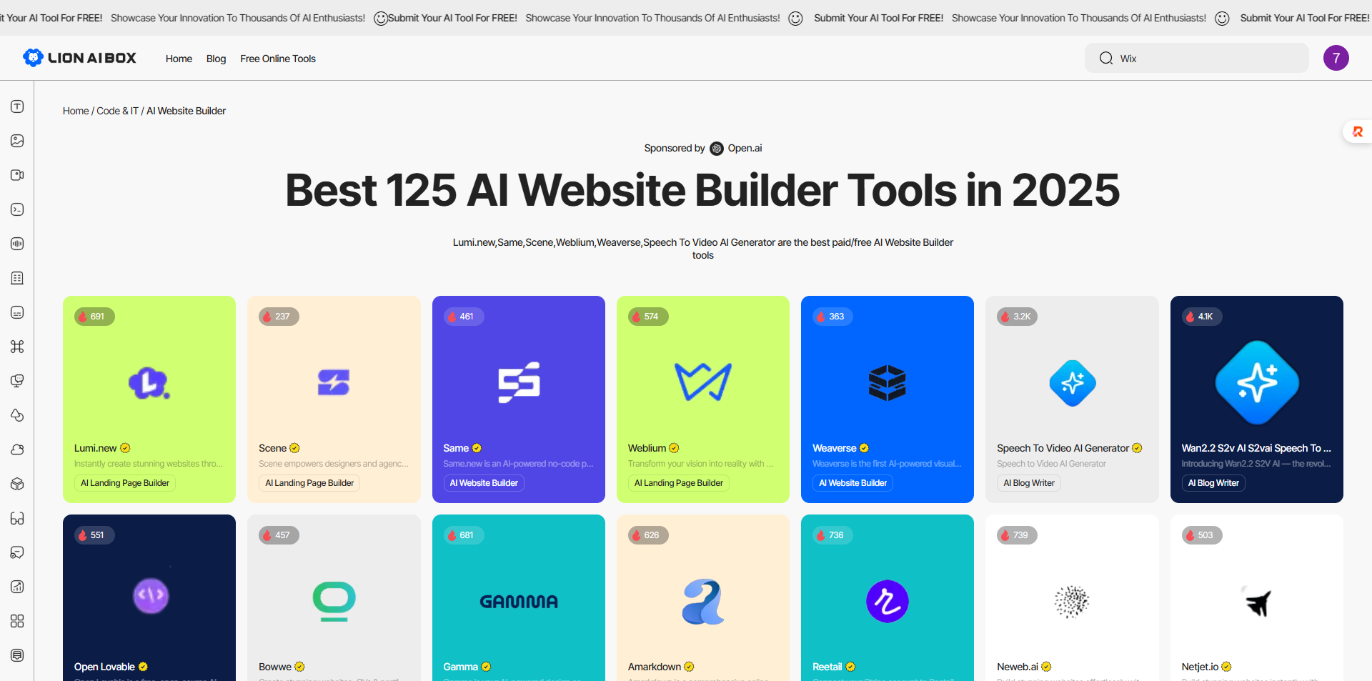 ai website bulider