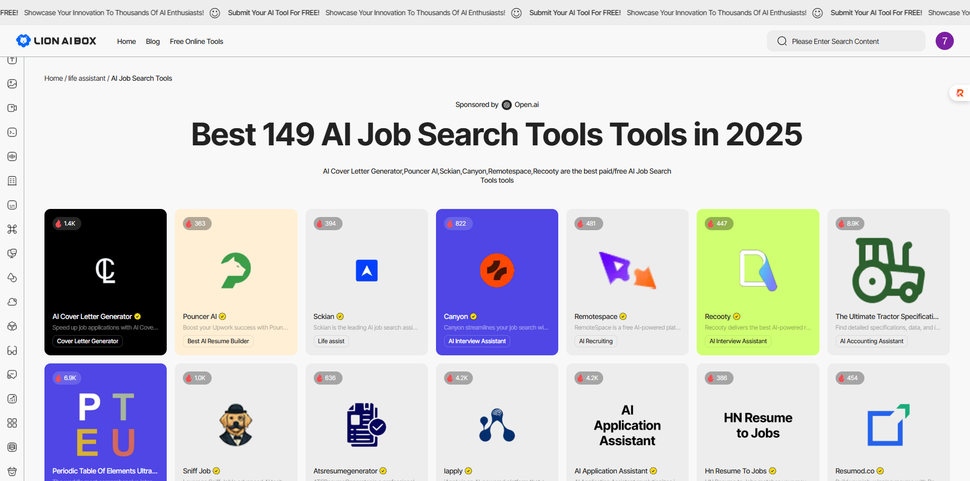 ai job search tools