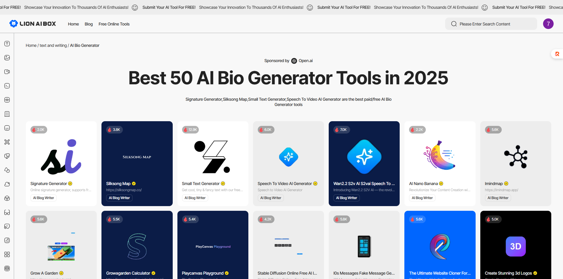 ai bio generator